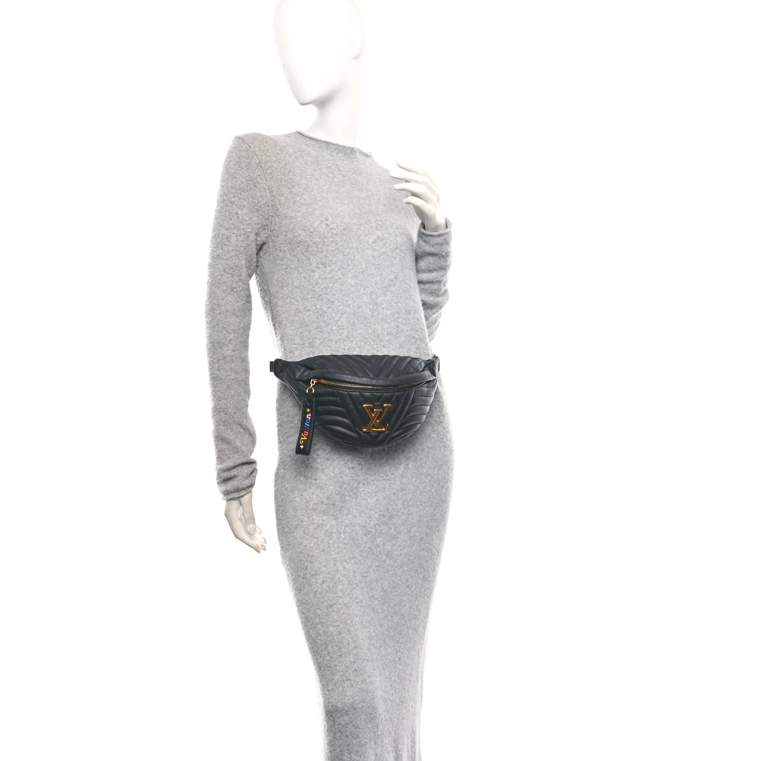 Calfskin Quilted New Wave Bumbag Black - Image 2