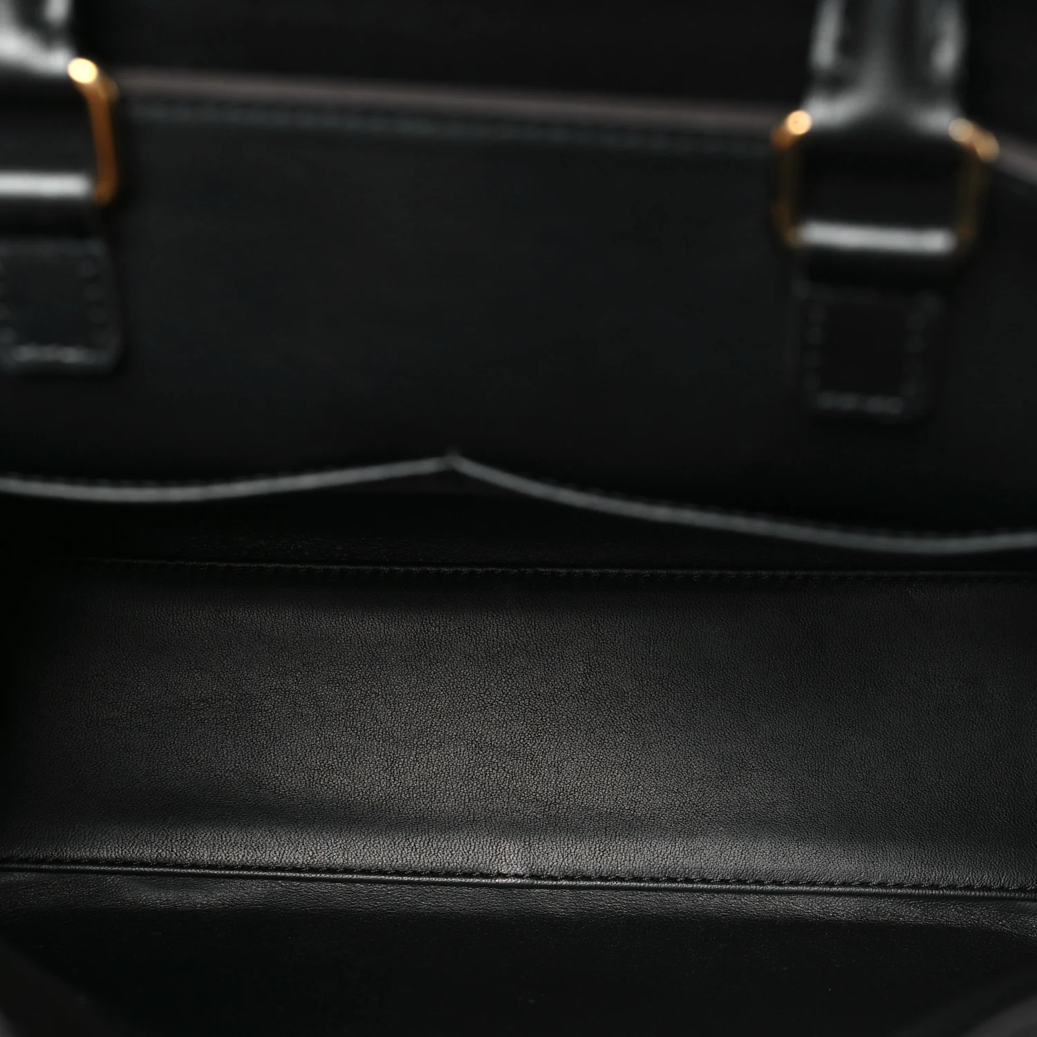 Calfskin Taurillon Studded City Steamer One Handle Bag Black - Image 4