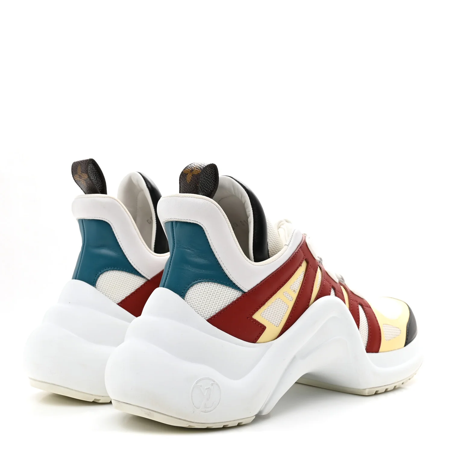 Calfskin Technical Nylon LV Archlight Sneakers 40.5 Terracotta - Image 5