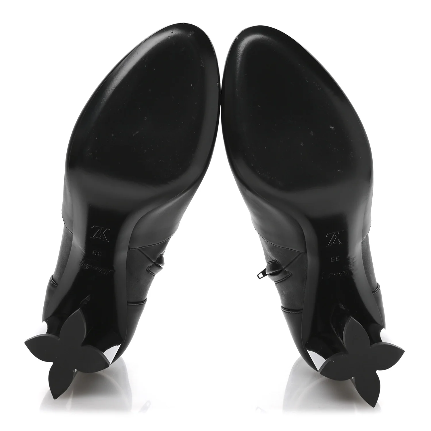 Calfskin Uniformes Silhouette Ankle Boots 39 Black - Image 6