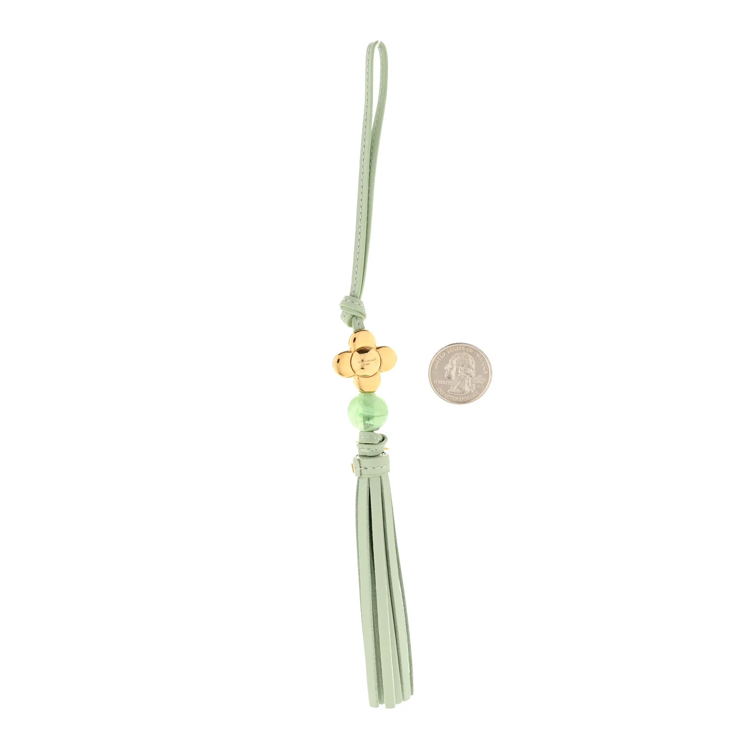 Calfskin Vivienne Energy Bag Charm Green - Image 2