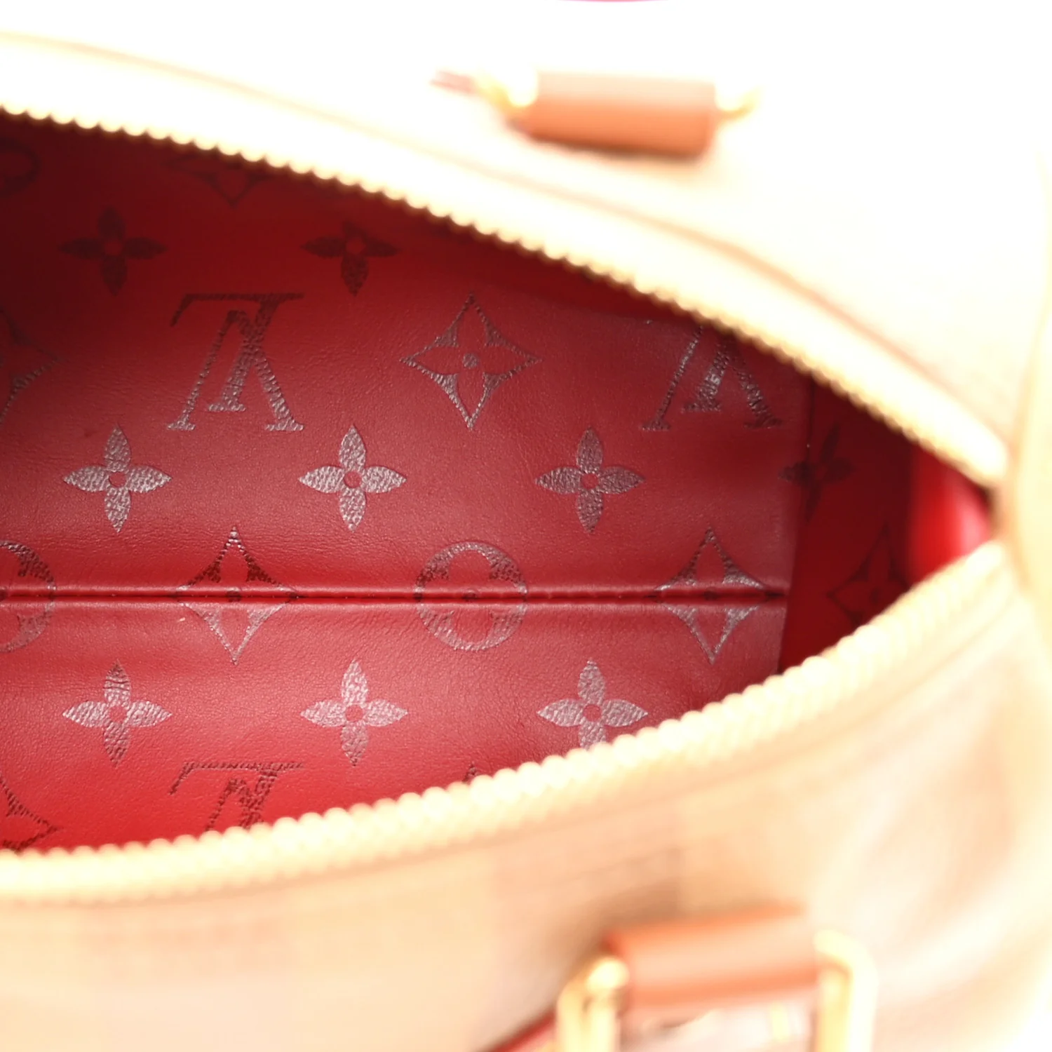 Calfskin Washed Stripes Speedy P9 Bandouliere 20 Camel - Image 7