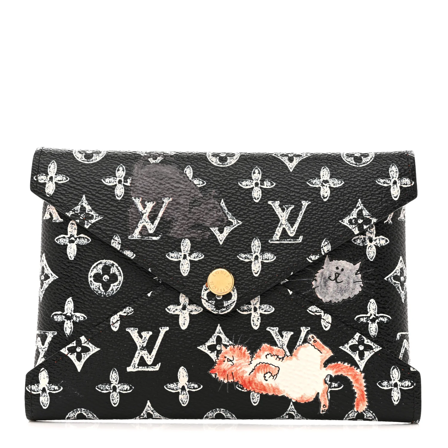Catogram Medium Kirigami Pochette Black