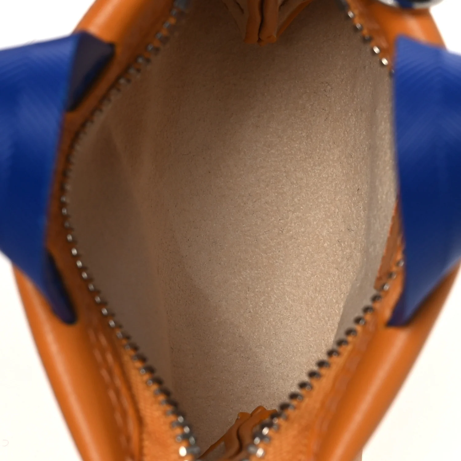 Cowhide LV Mini Shopper Bag Charm Safran - Image 4