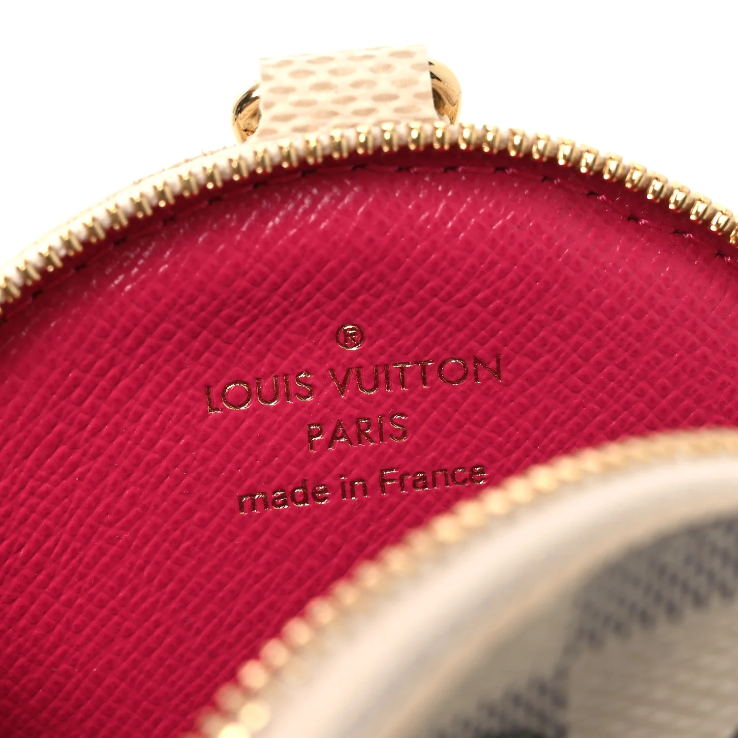Damier Azur 2021 Christmas Animation Hollywood Bag Charm Fuchsia - Image 6