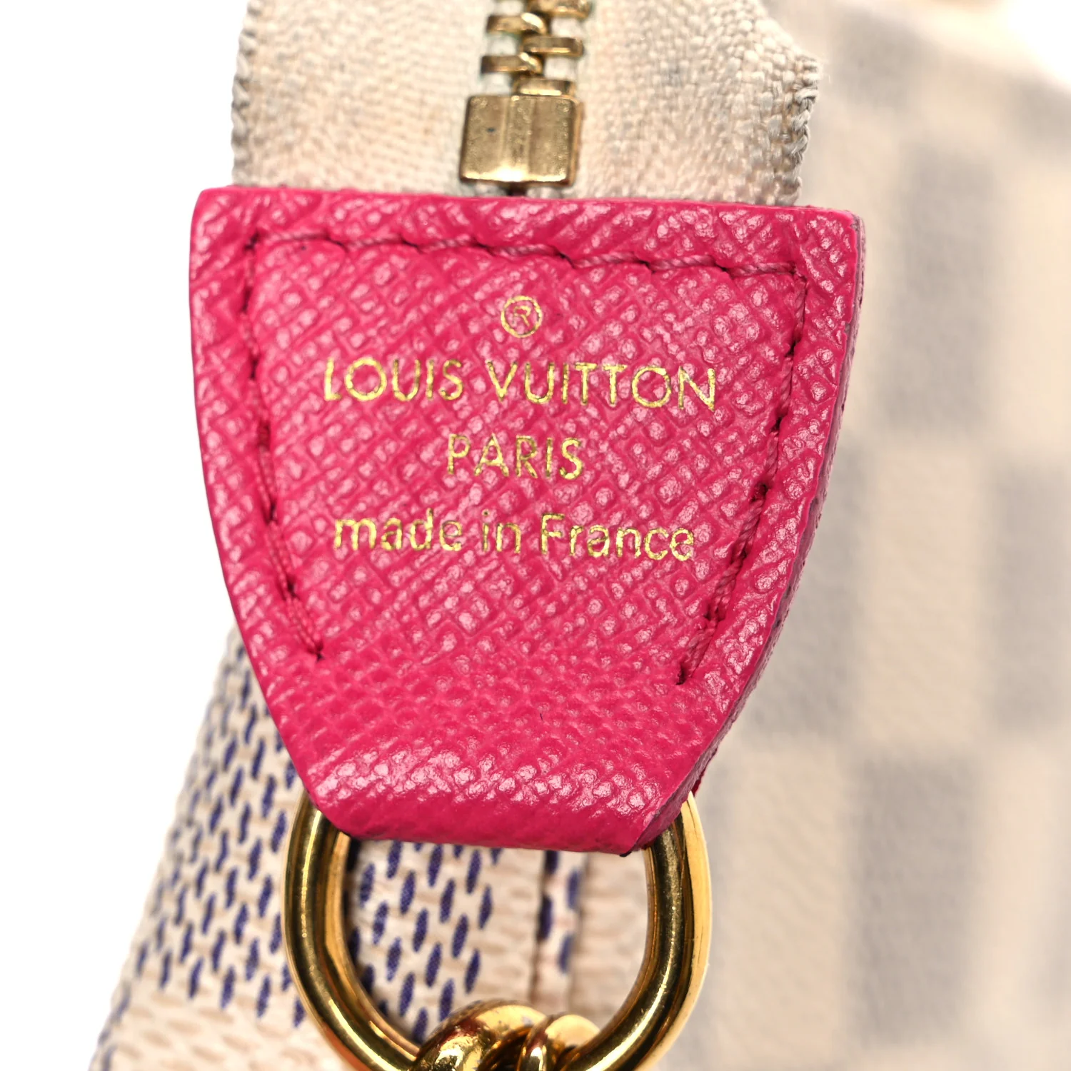 Damier Azur 2021 Christmas Animation Hollywood Mini Pochette Accessories Fuchsia - Image 6