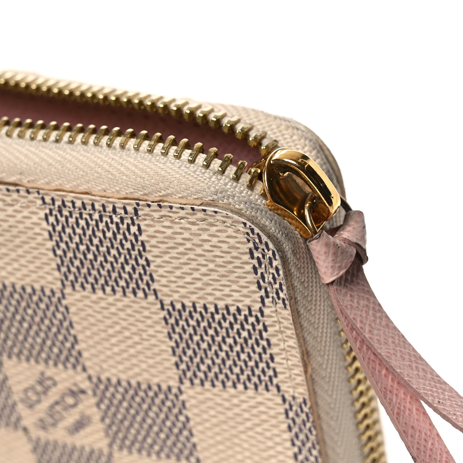 Damier Azur Clemence Wallet Rose Ballerine - Image 7