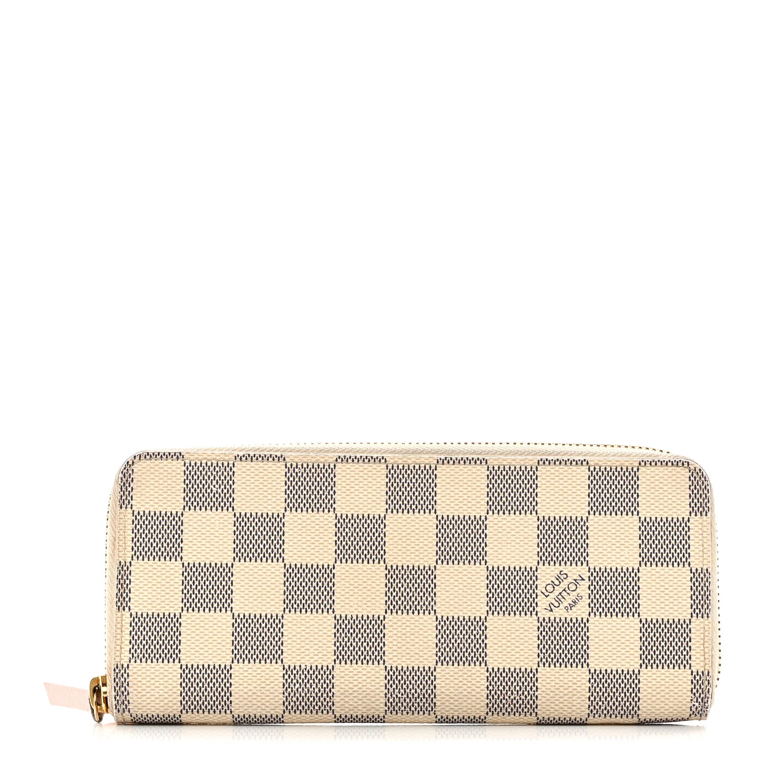 Damier Azur Clemence Wallet Rose Ballerine