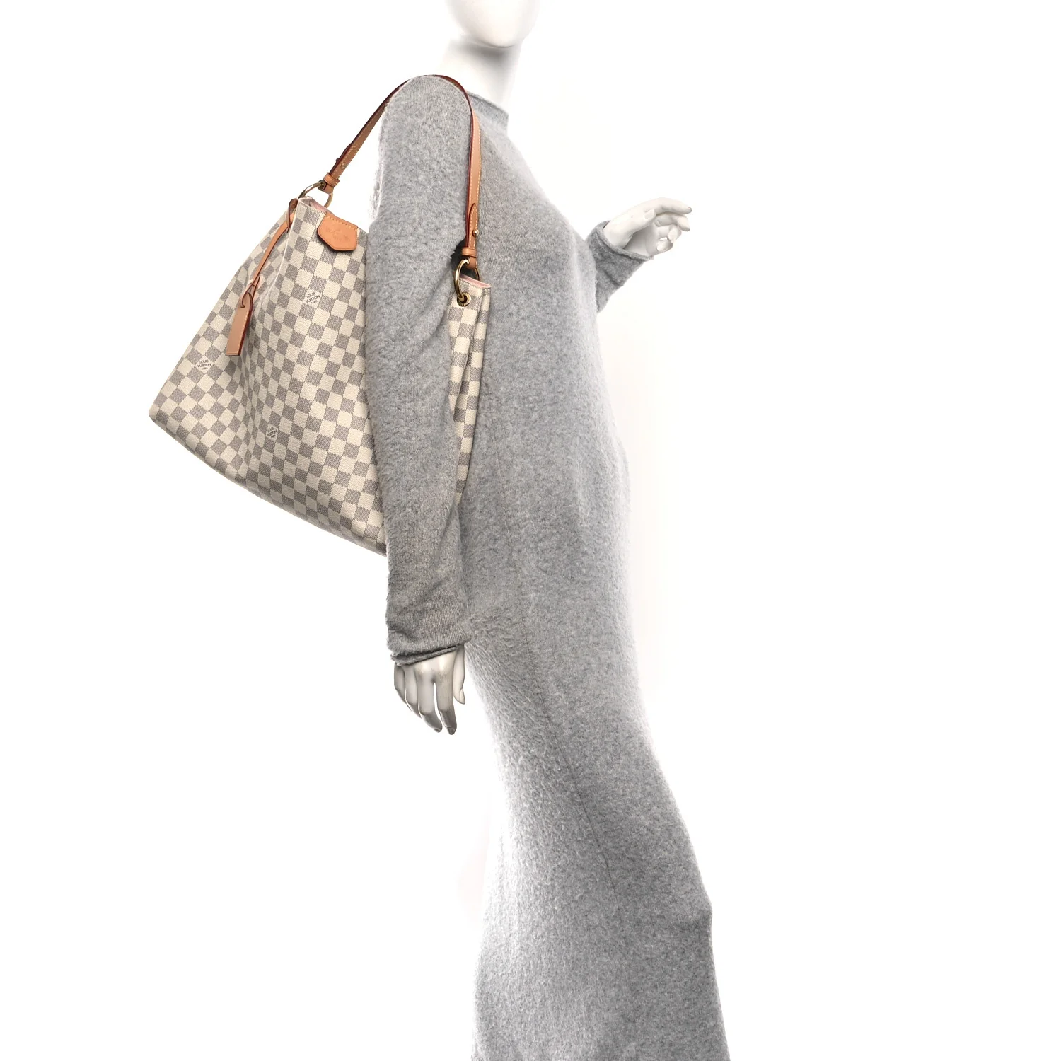 Damier Azur Graceful MM Rose Ballerine - Image 2