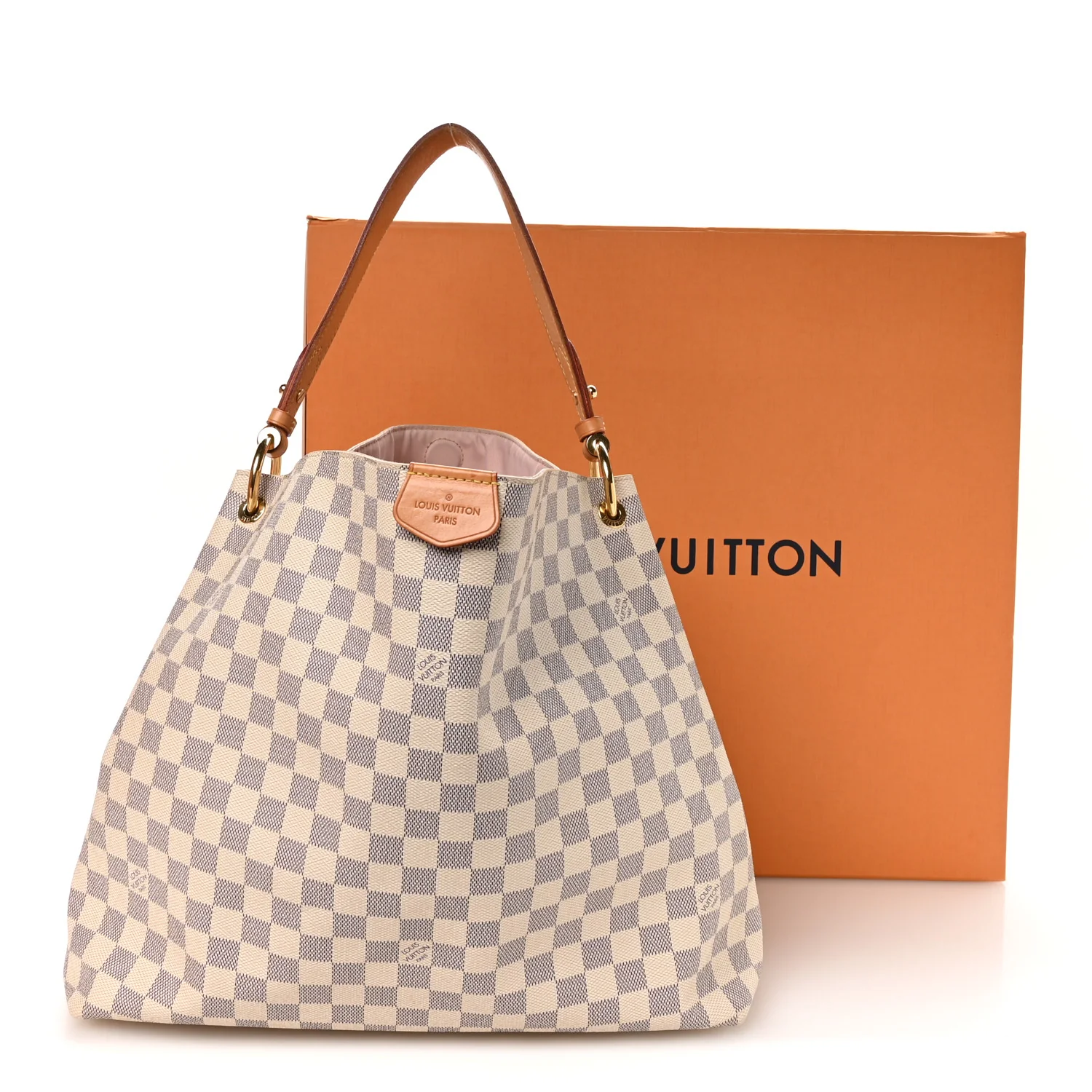 Damier Azur Graceful MM Rose Ballerine - Image 12