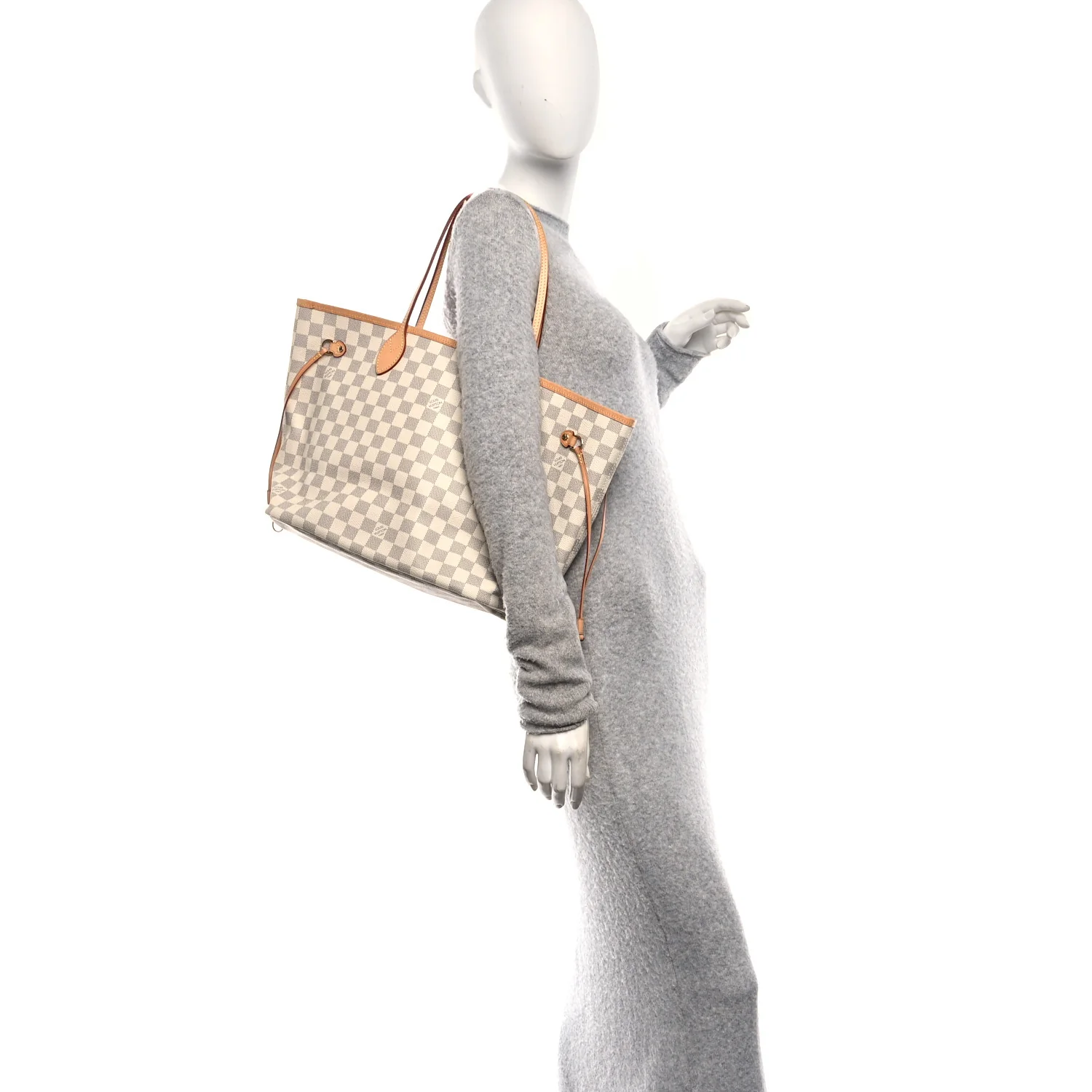 Damier Azur Neo Neverfull MM Rose Ballerine - Image 2