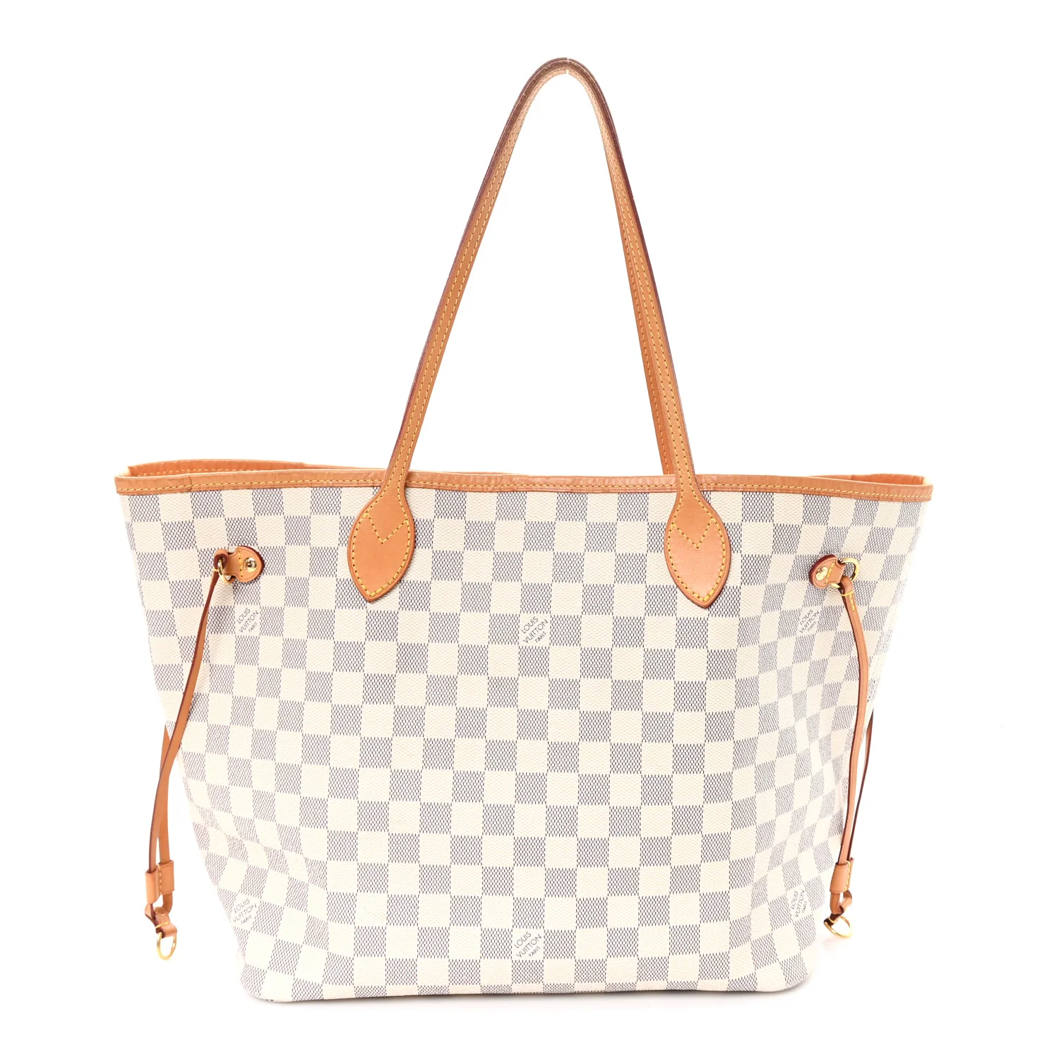 Damier Azur Neo Neverfull MM Rose Ballerine