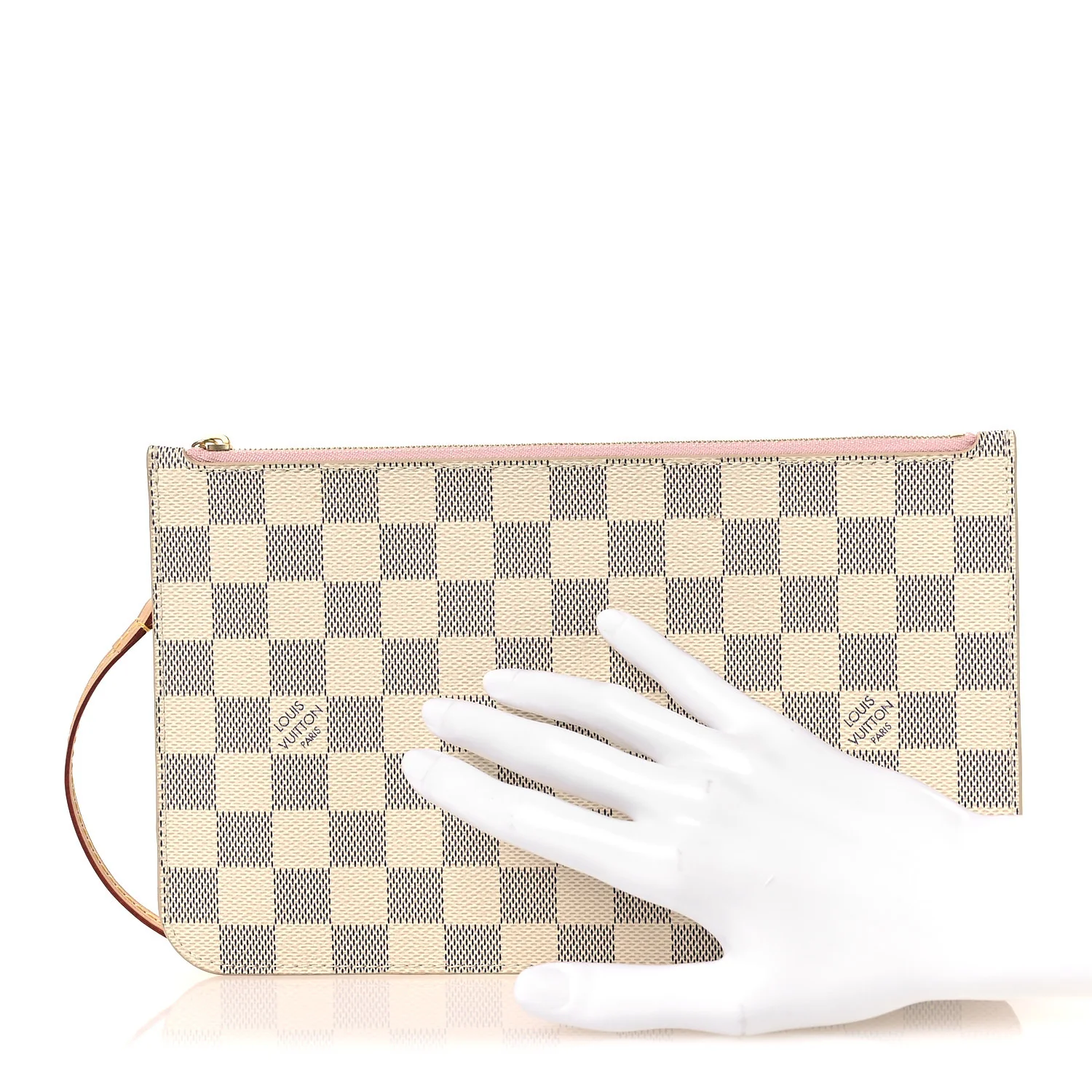 Damier Azur Neverfull MM GM Pochette Rose Ballerine - Image 2