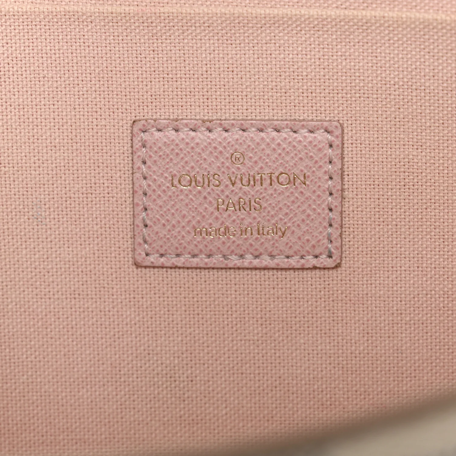 Damier Azur Pochette Felicie Chain Wallet Rose Ballerine - Image 6