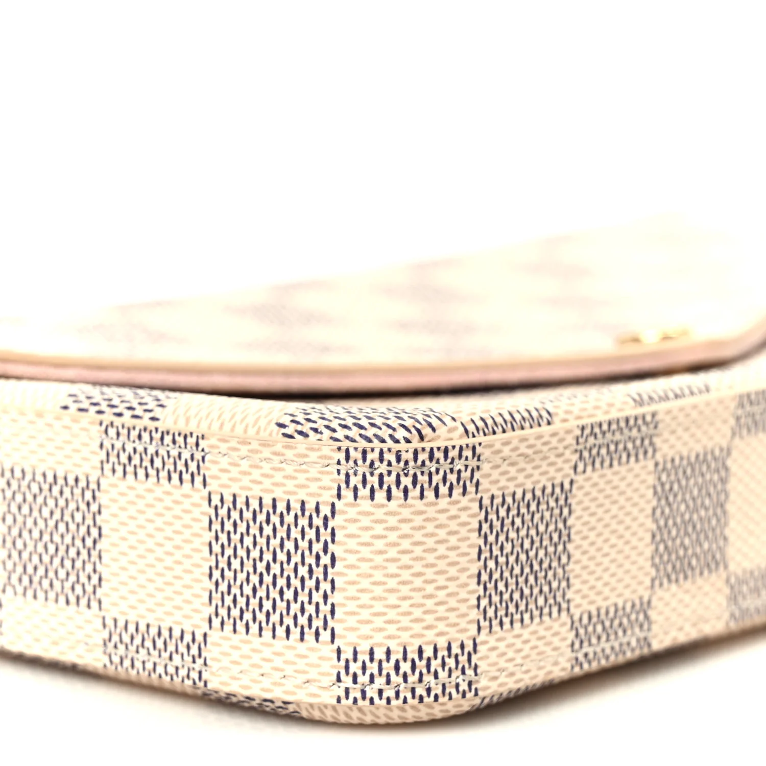 Damier Azur Pochette Felicie Chain Wallet Rose Ballerine - Image 12