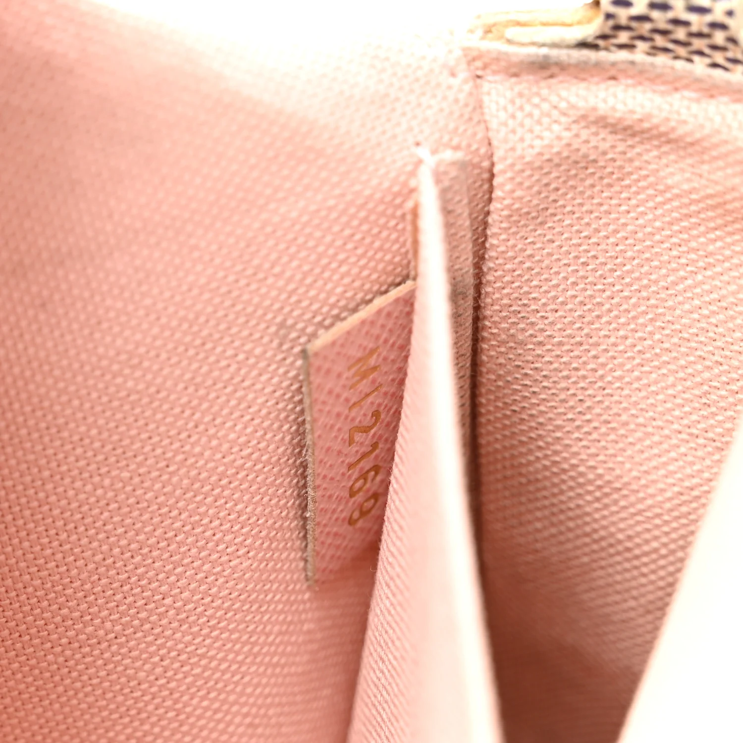 Damier Azur Pochette Felicie Chain Wallet Rose Ballerine - Image 8