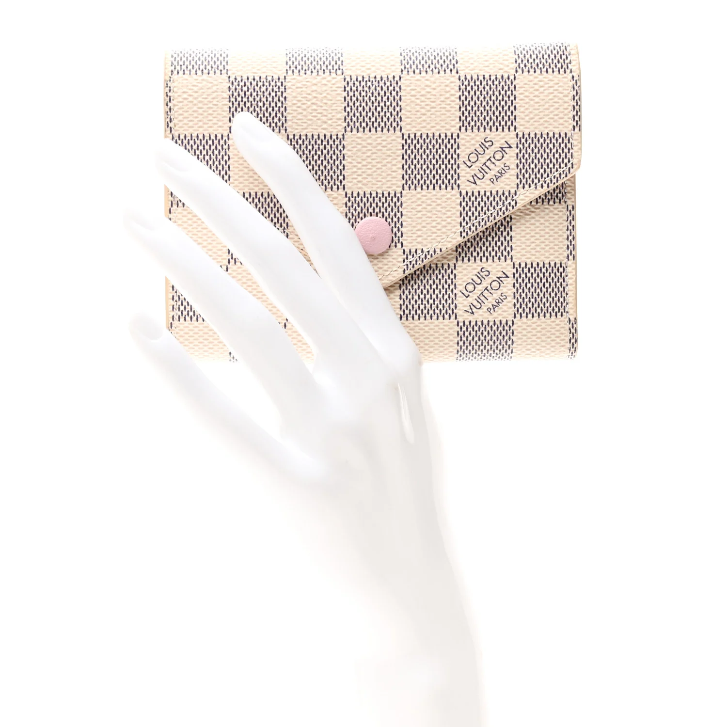 Damier Azur Victorine Wallet Rose Ballerine - Image 2