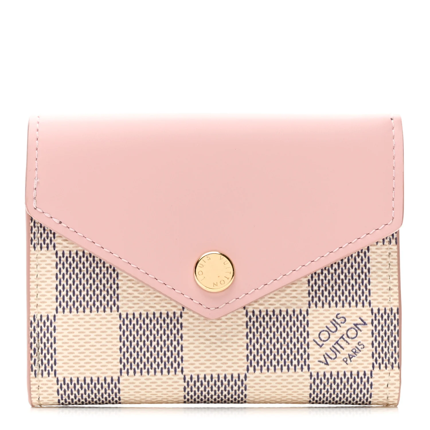 Damier Azur Zoe Wallet Rose Ballerine