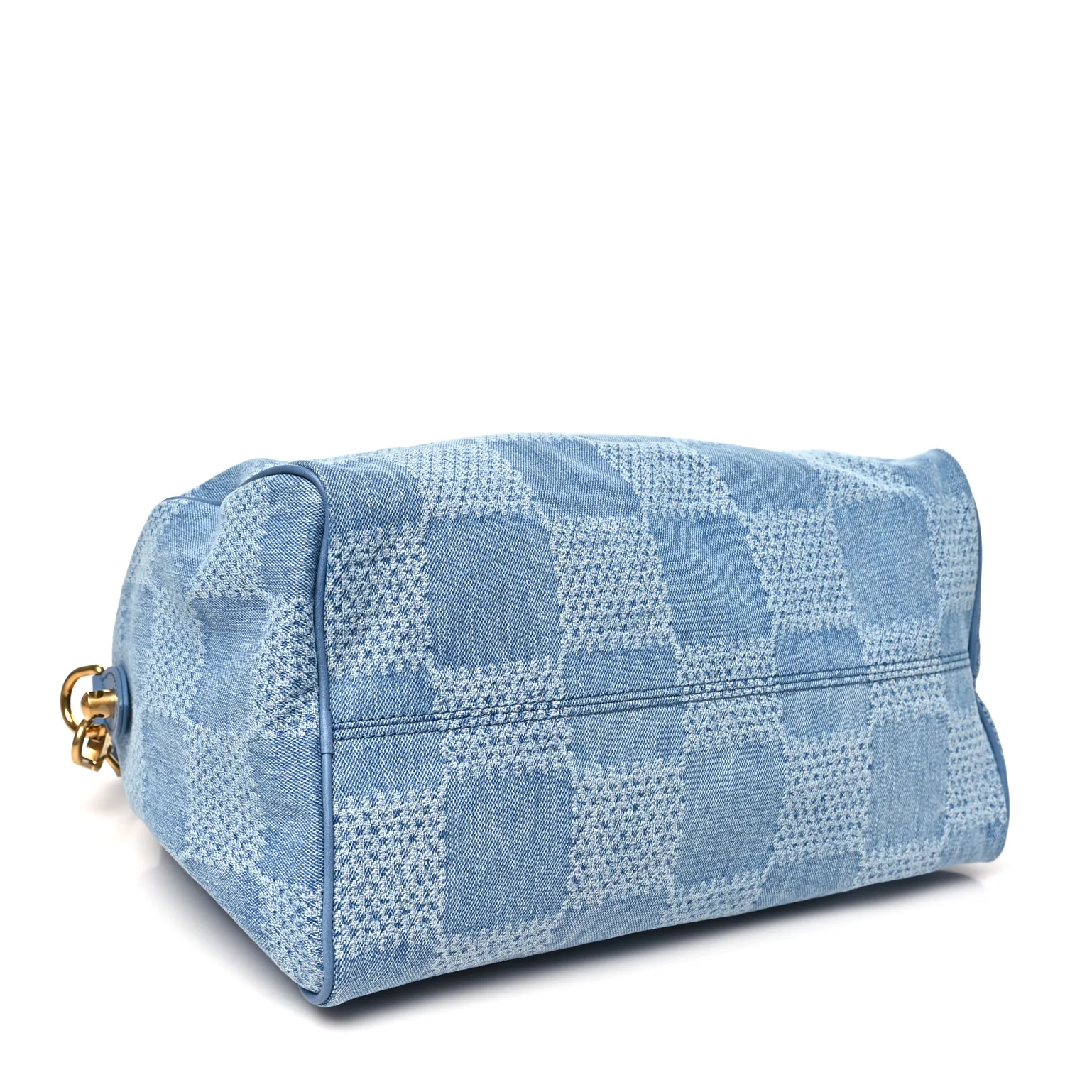 Damier Denim 3D Speedy Bandouliere 30 Denim Blue - Image 4