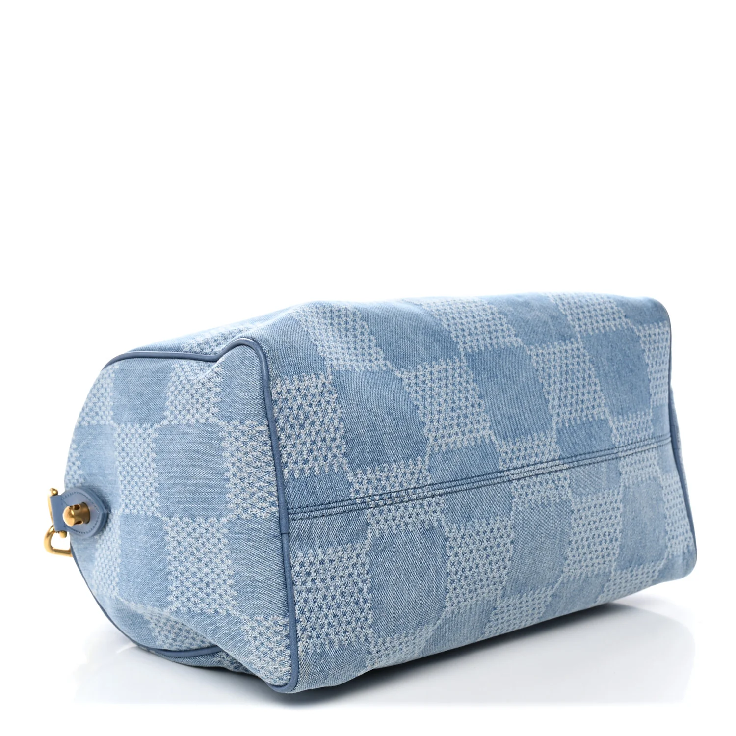 Damier Denim 3D Speedy Bandouliere 30 Denim Blue - Image 4