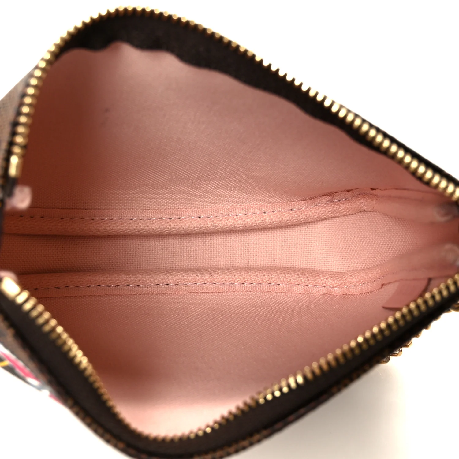 Damier Ebene 2020 Christmas Animation Big Wheel Mini Pochette Accessories Rose Ballerine - Image 5