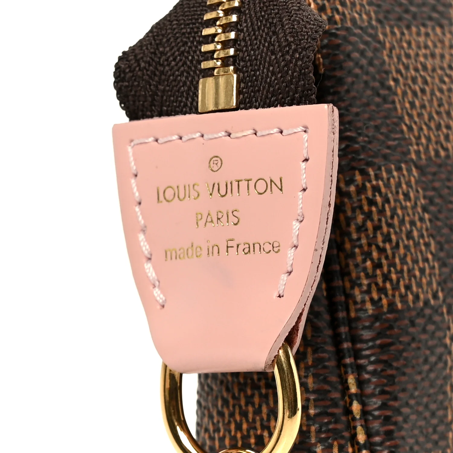 Damier Ebene 2020 Christmas Animation Big Wheel Mini Pochette Accessories Rose Ballerine - Image 7