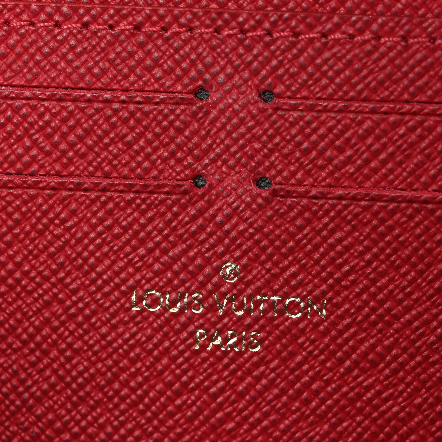 Damier Ebene Clemence Wallet Cherry - Image 6