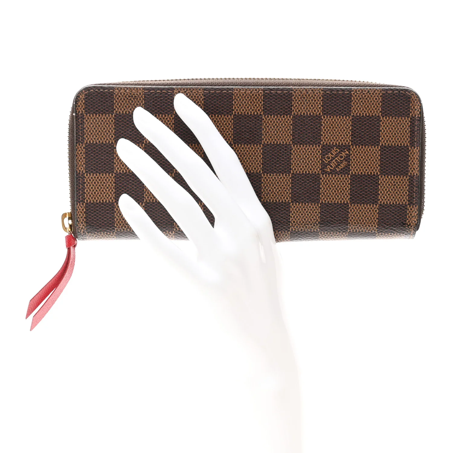 Damier Ebene Clemence Wallet Cherry - Image 2