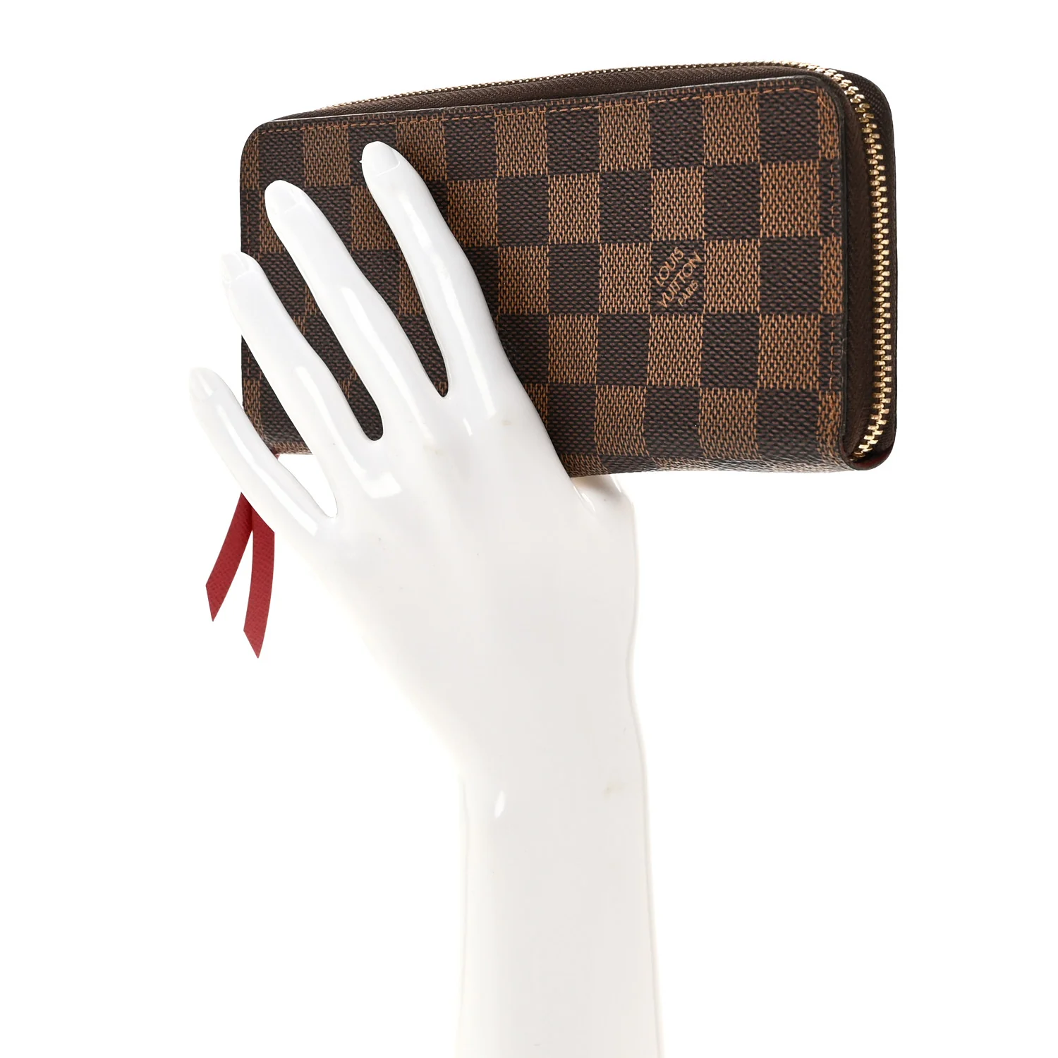 Damier Ebene Clemence Wallet Cherry - Image 2