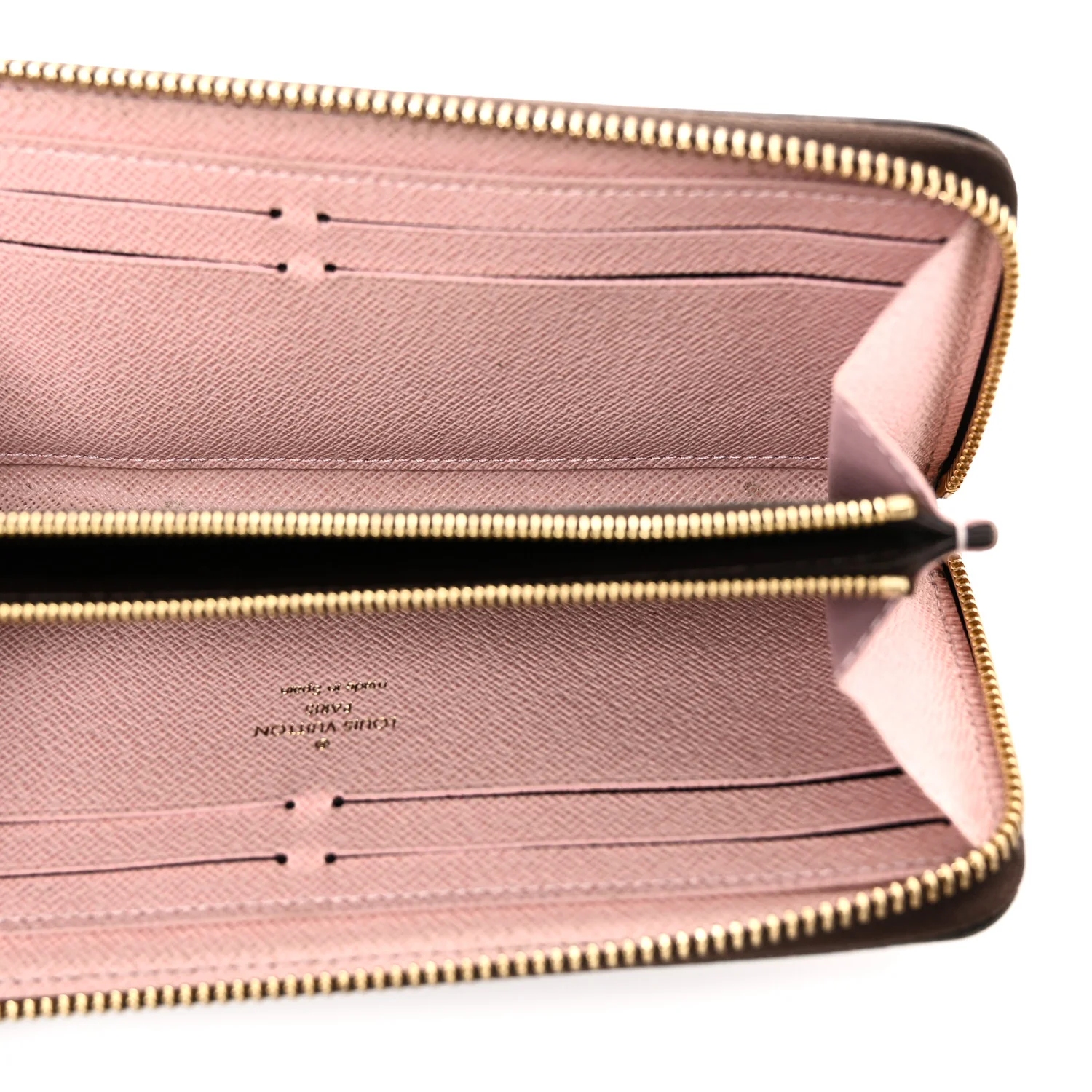Damier Ebene Clemence Wallet Rose Ballerine - Image 5