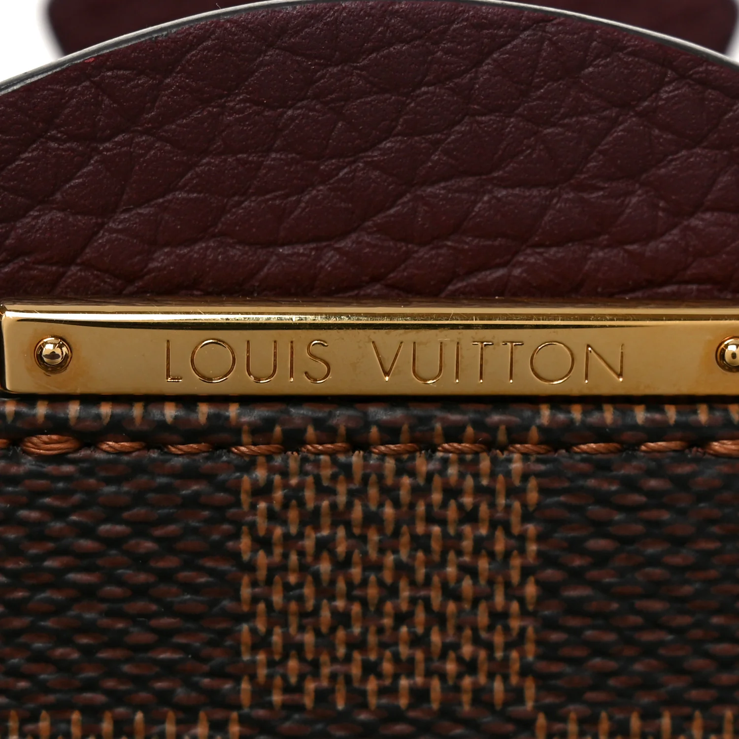 Damier Ebene Cuir Taurillon Brittany Bordeaux - Image 6