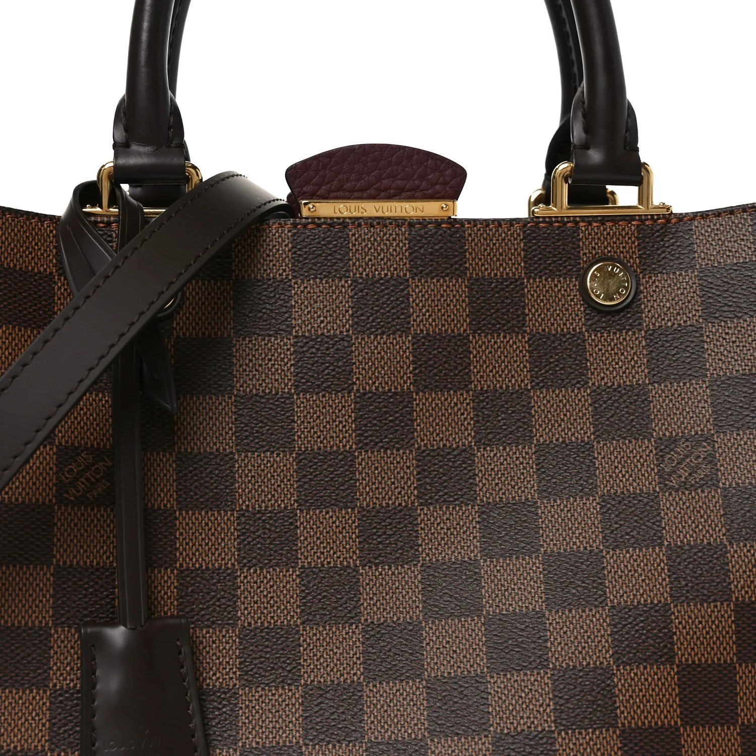 Damier Ebene Cuir Taurillon Brittany Bordeaux - Image 7
