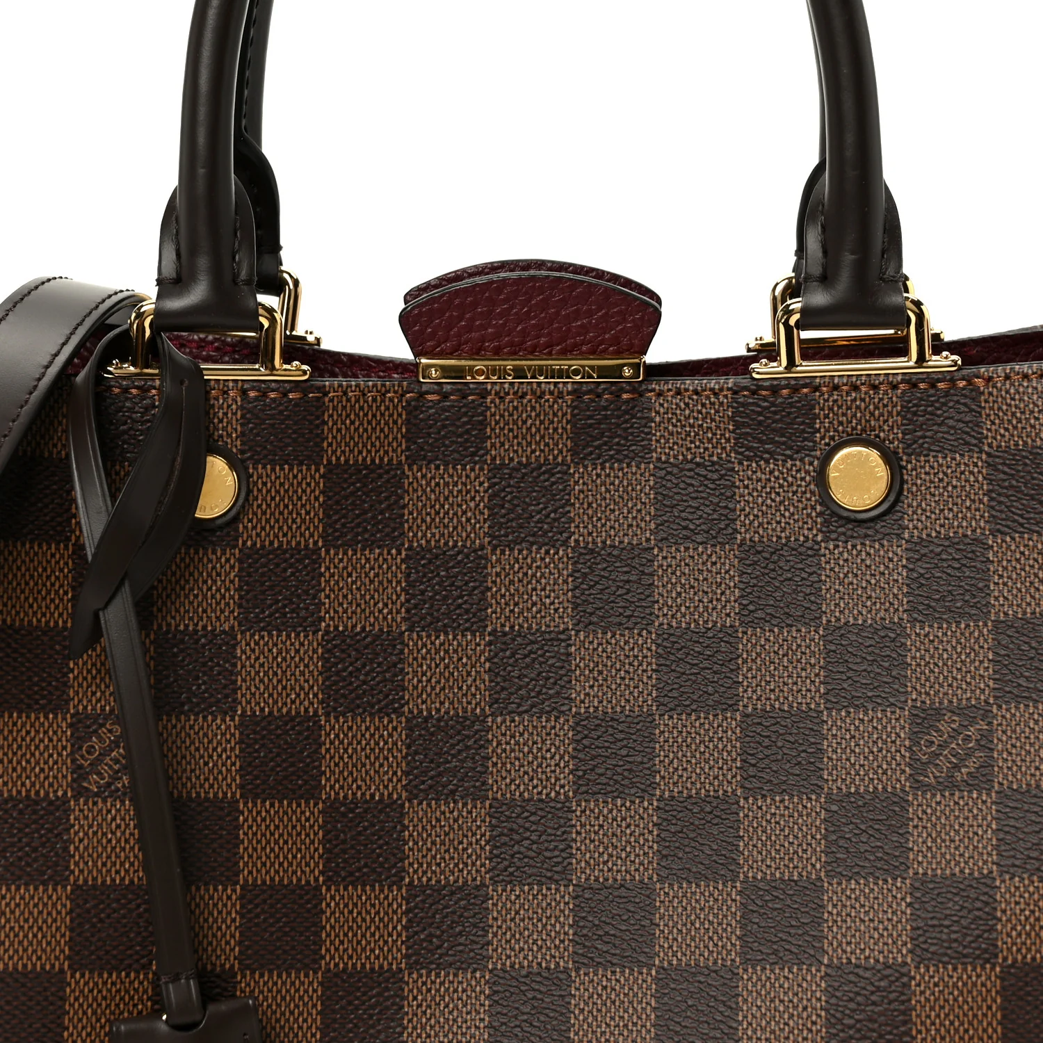 Damier Ebene Cuir Taurillon Brittany Bordeaux - Image 7