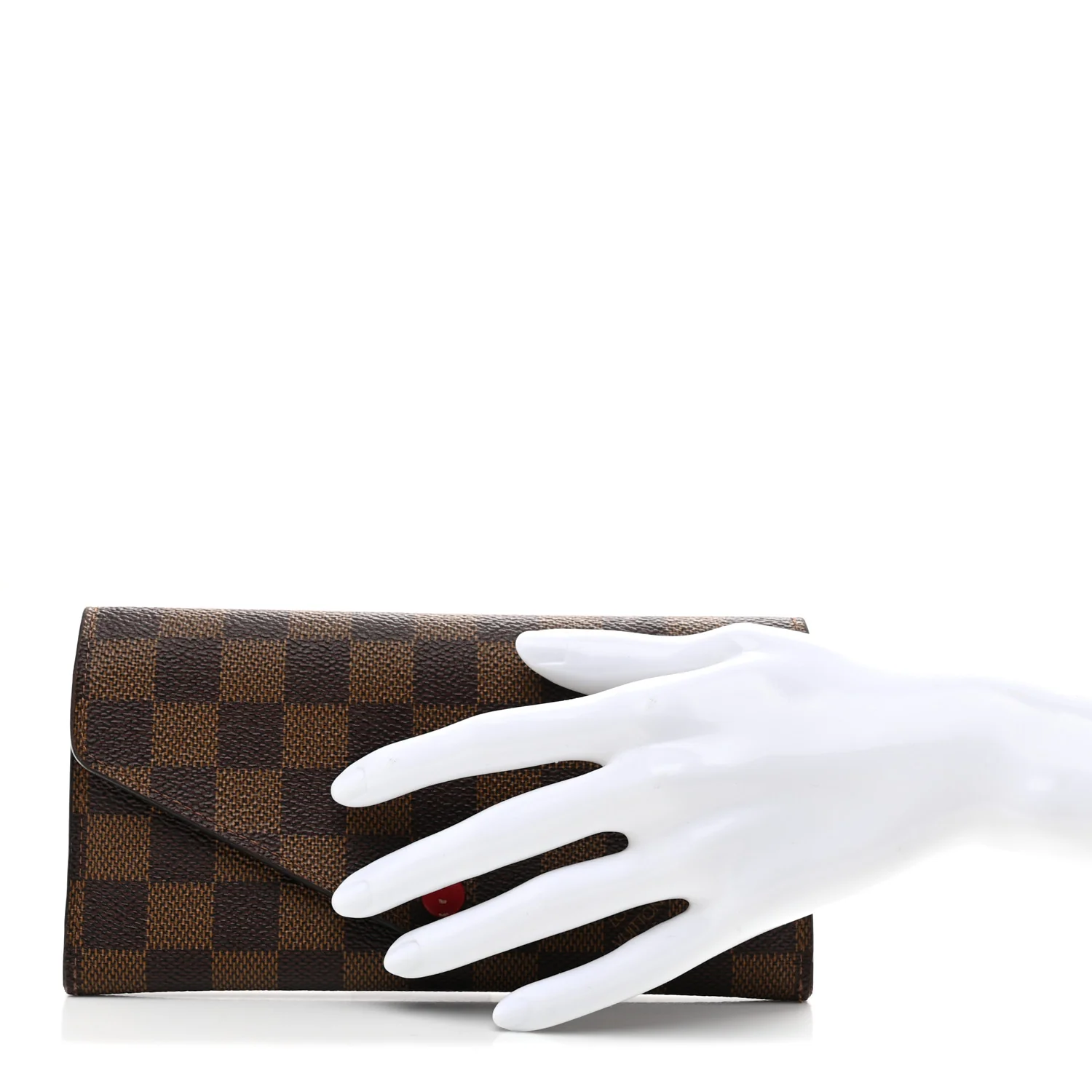 Damier Ebene Josephine Wallet Red - Image 2