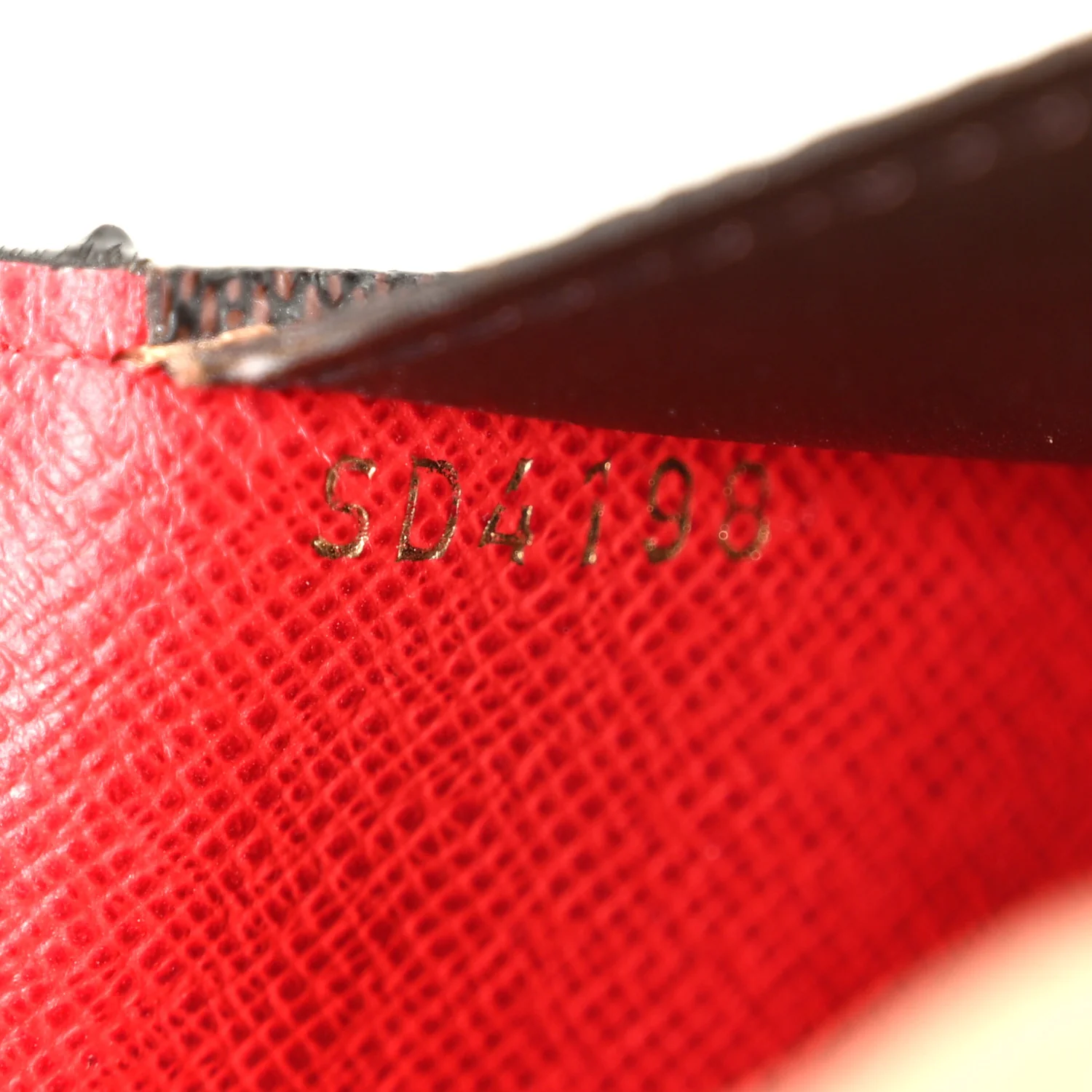 Damier Ebene Josephine Wallet Red - Image 10