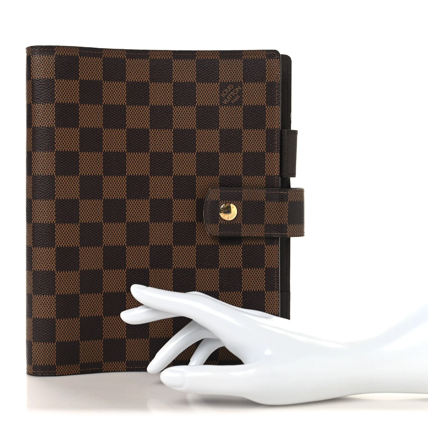 Damier Ebene Large Ring Agenda Cover - Image 2