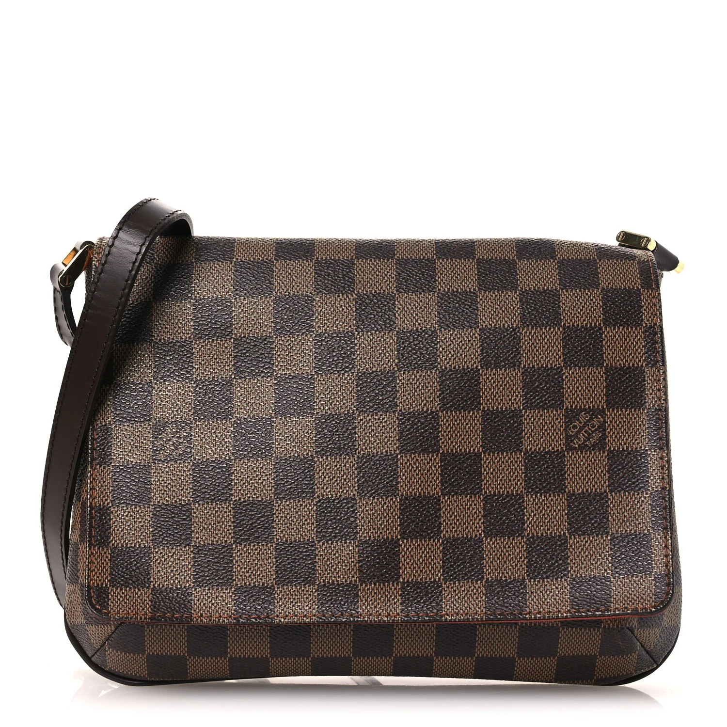 Damier Ebene Musette Tango Long Strap