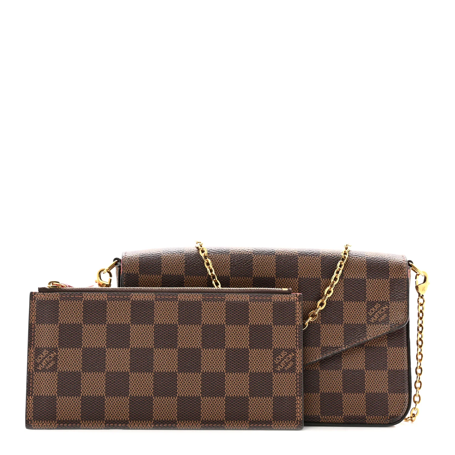 Damier Ebene Pochette Felicie Chain Wallet - Image 3