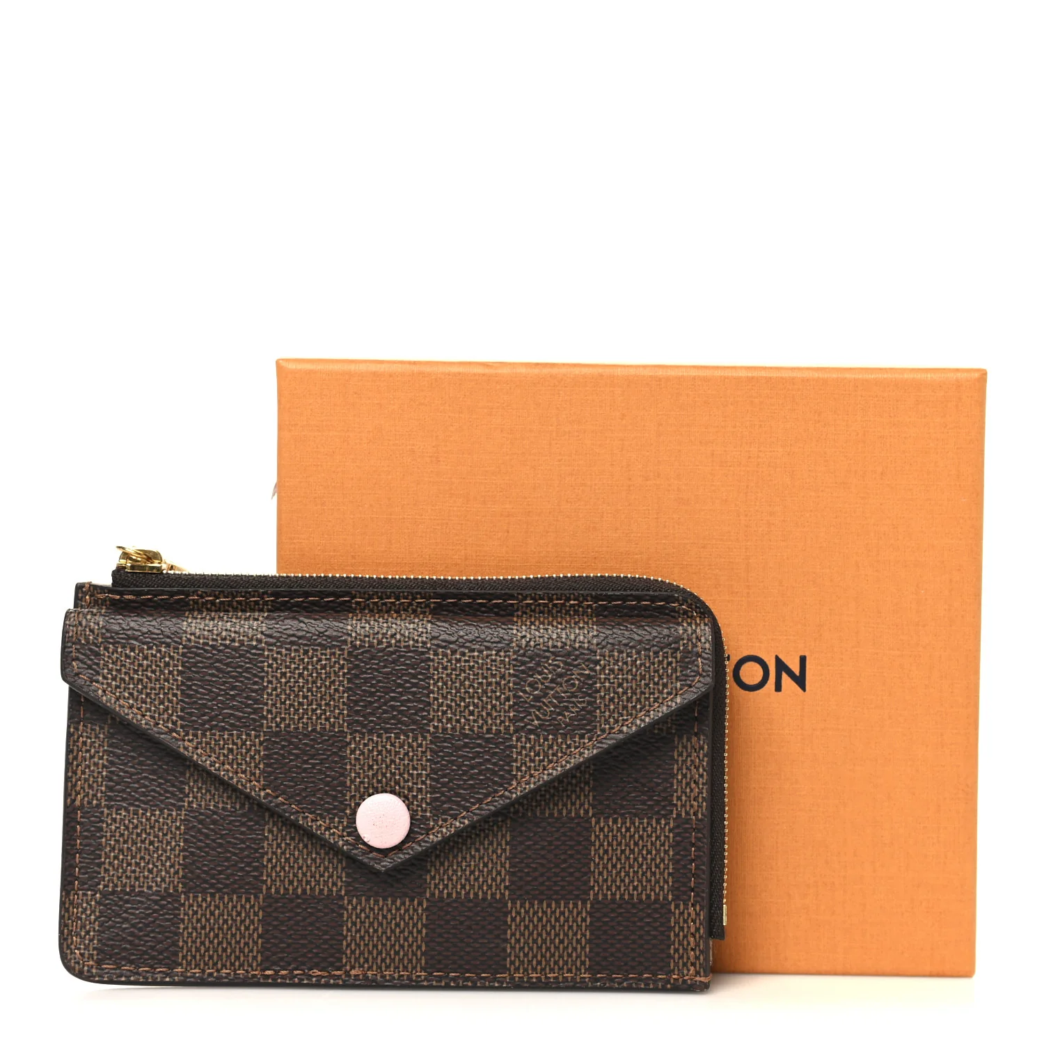 Damier Ebene Recto Verso Card Holder Rose Ballerine - Image 7