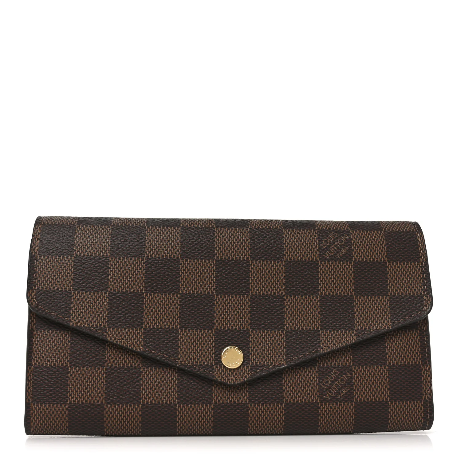Damier Ebene Sarah Wallet NM Rose Ballerine