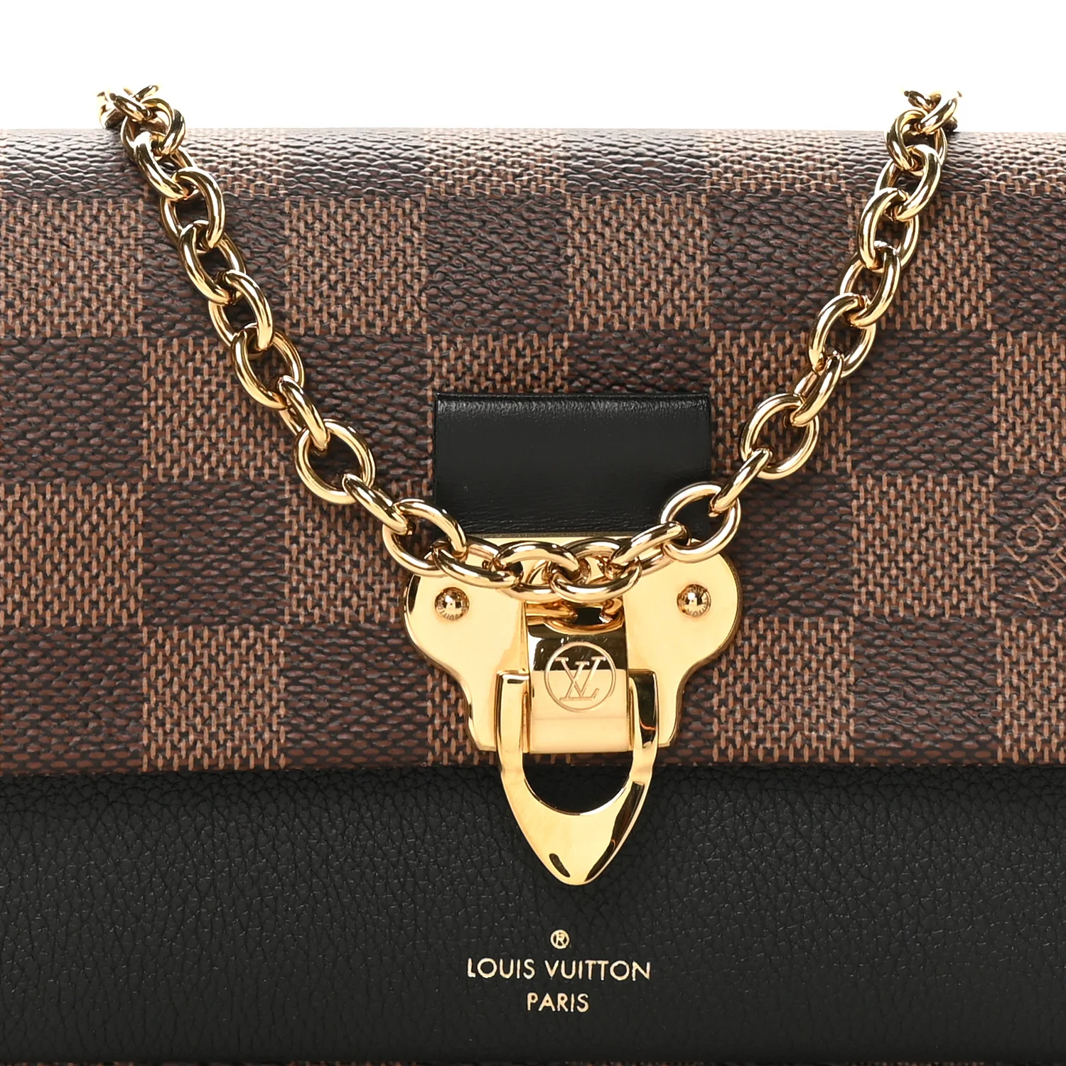 Damier Ebene Vavin Chain Wallet Black - Image 7