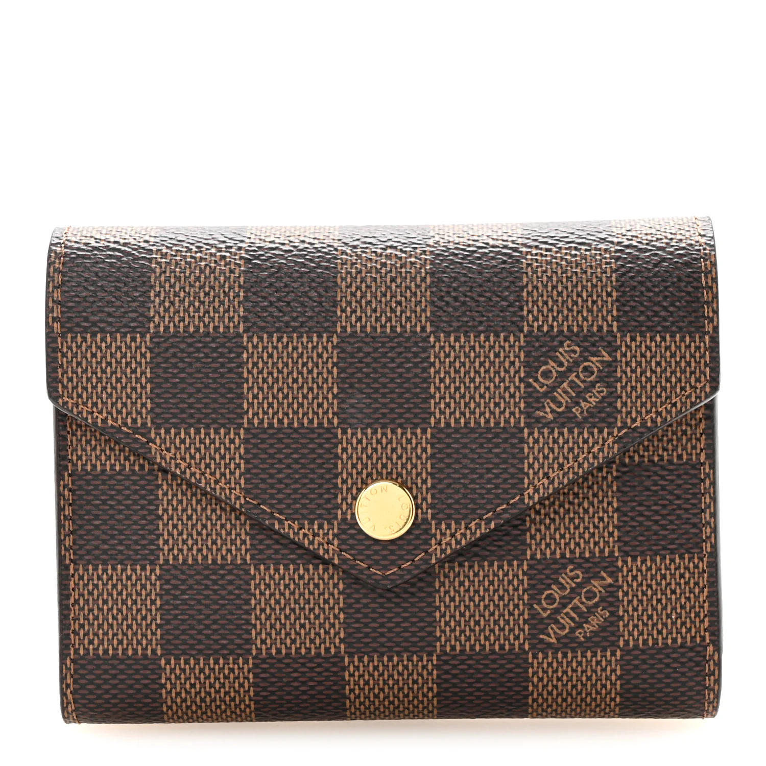 Damier Ebene Victorine Wallet Cherry