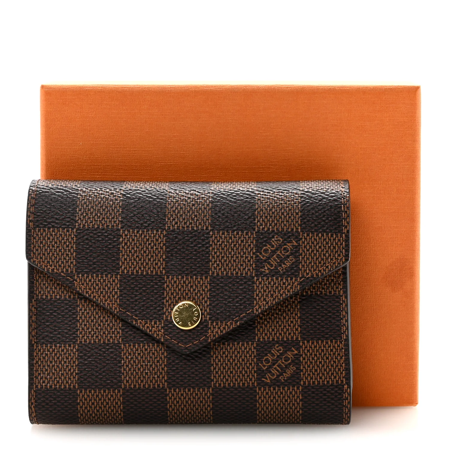 Damier Ebene Victorine Wallet Cherry - Image 7
