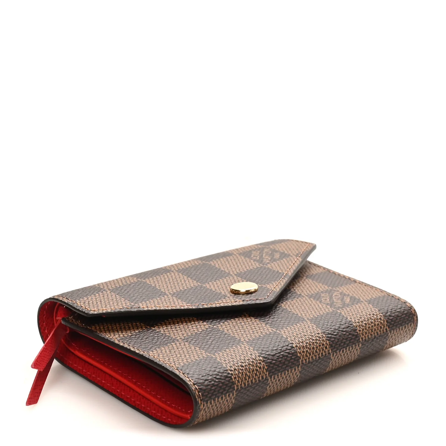 Damier Ebene Victorine Wallet Red - Image 4