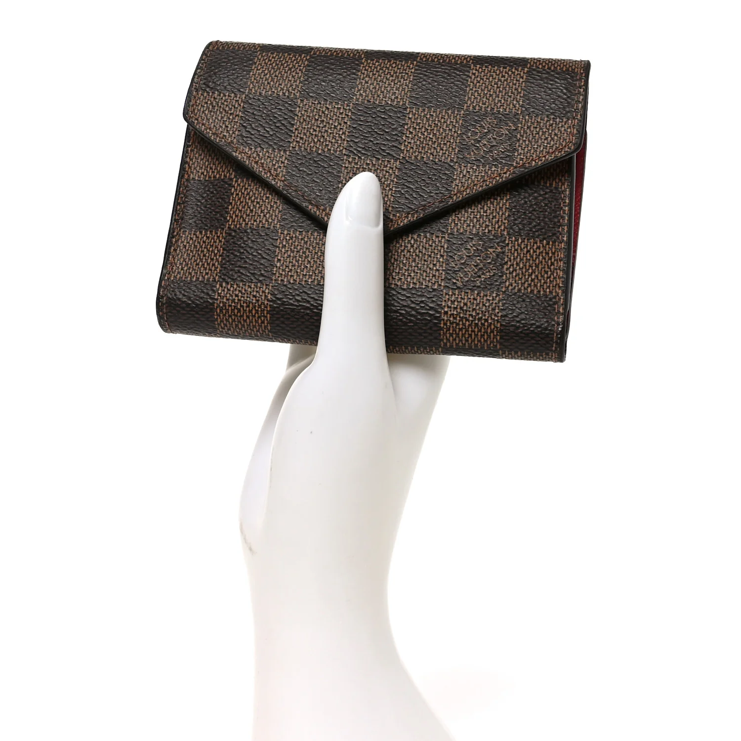 Damier Ebene Victorine Wallet Red - Image 2