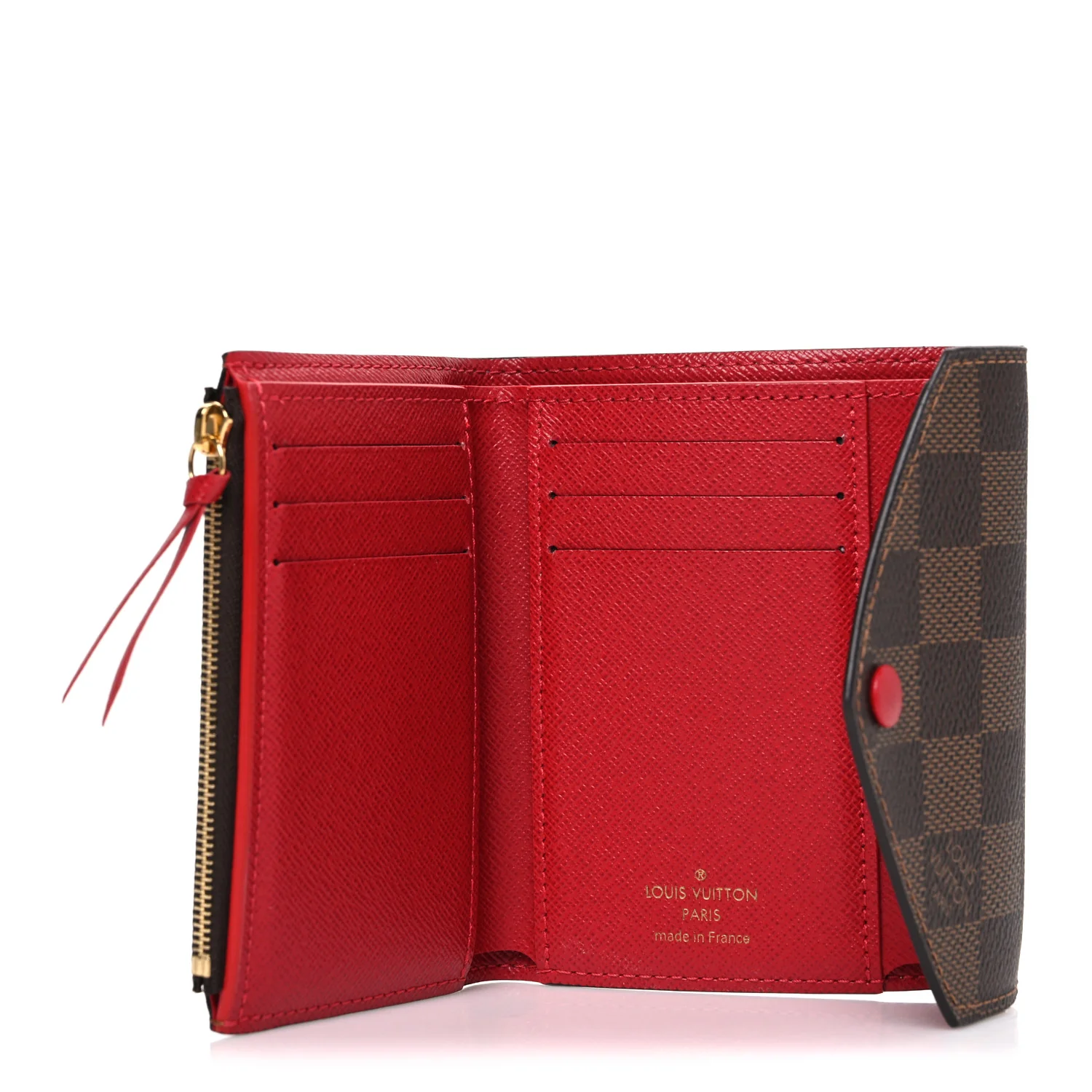 Damier Ebene Victorine Wallet Red - Image 5