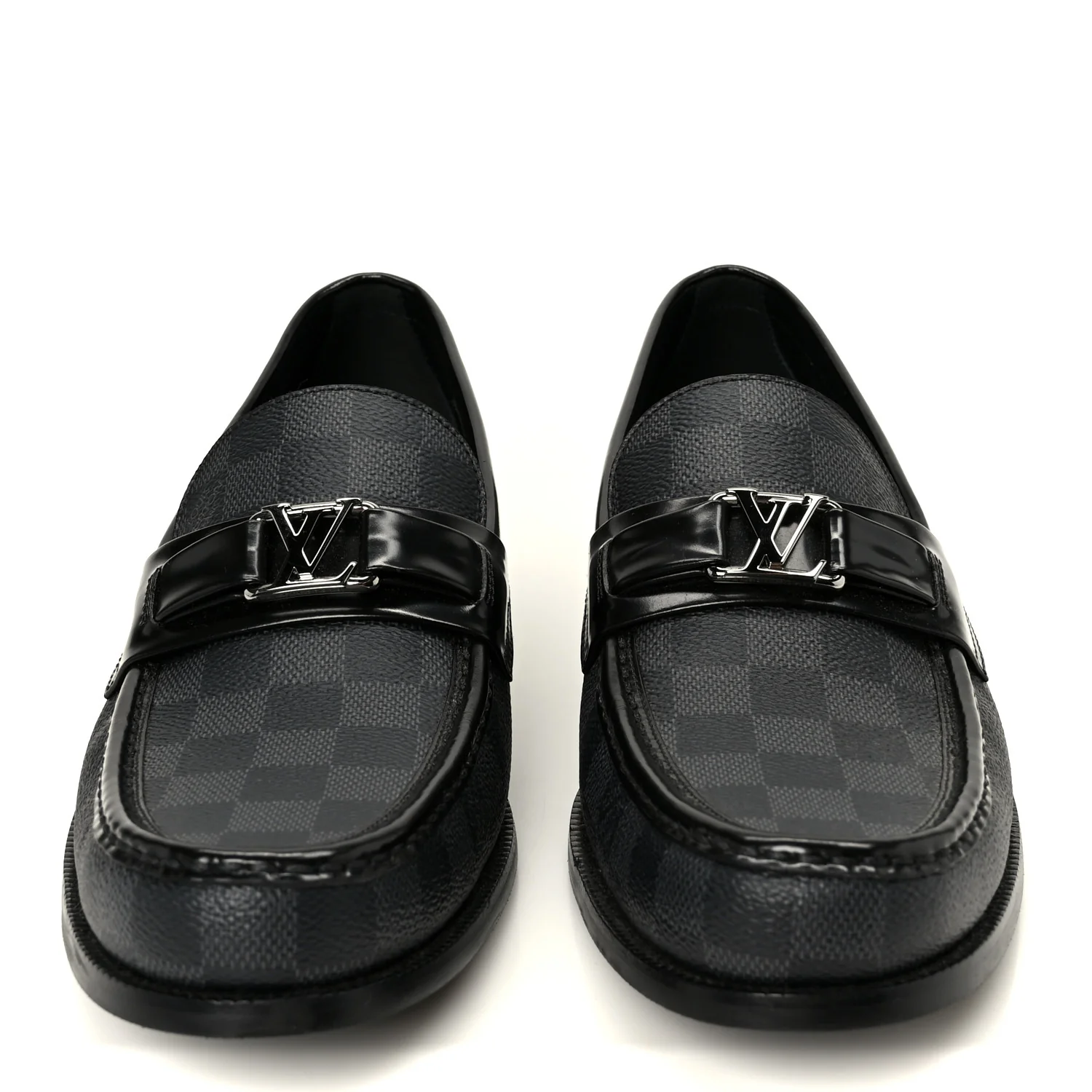 Damier Graphite Calfskin Mens Major Loafers 8.5 - Image 3