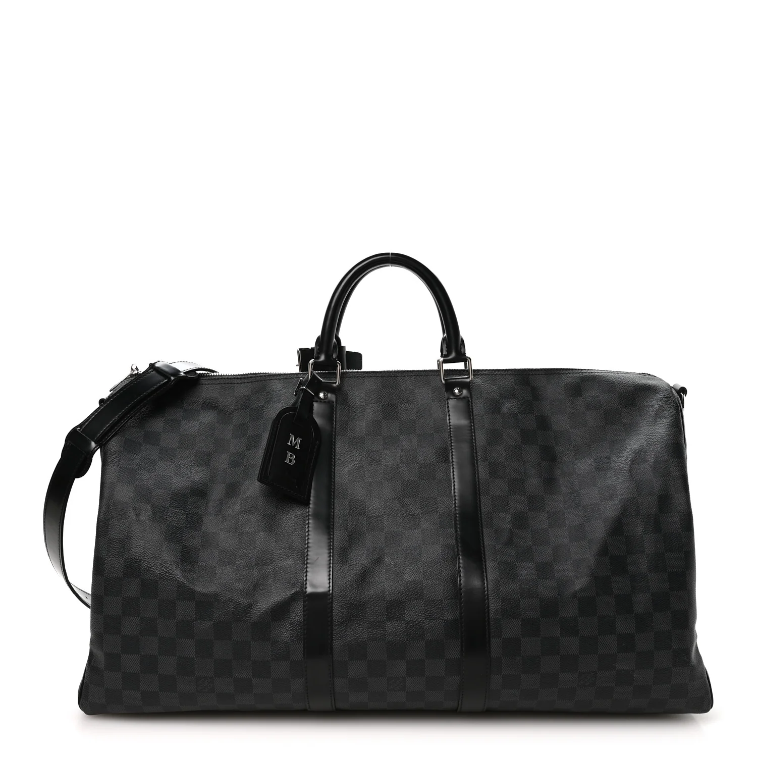 Damier Graphite Keepall Bandouliere 55