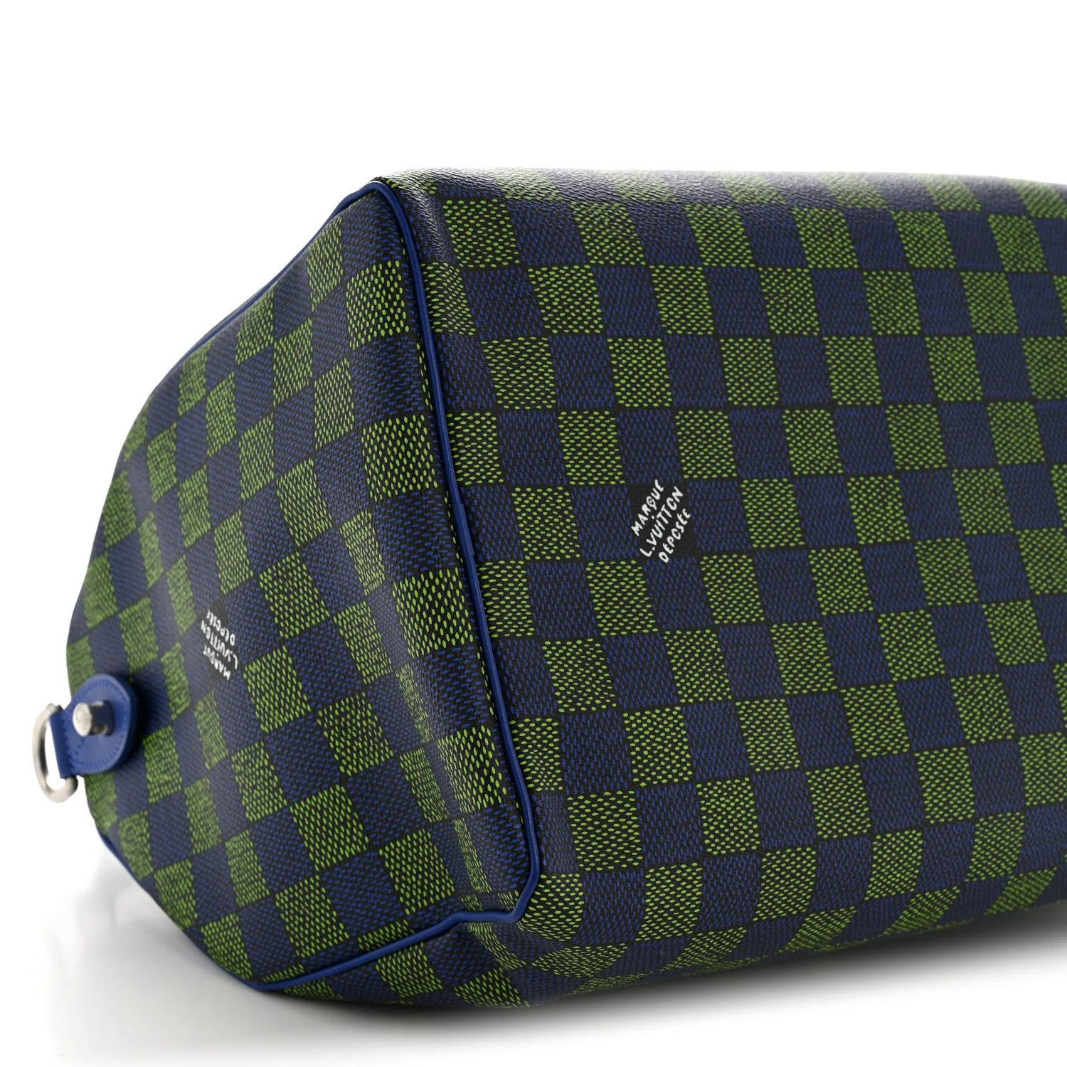 Damier Heritage Speedy Bandouliere 40 Blue Green - Image 6