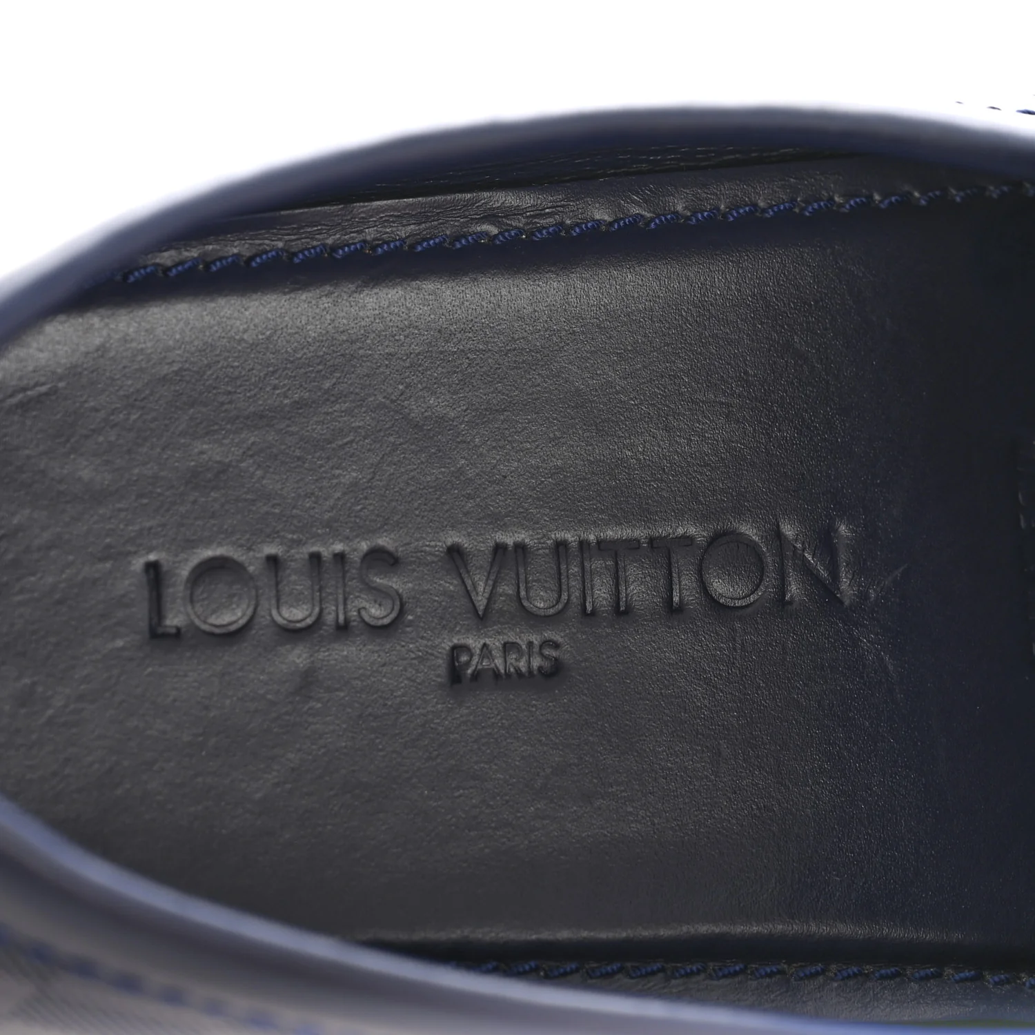 Damier Infini Mens Hockenheim Moccasin Loafers 9 Cosmos - Image 7